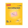 Staples Laser/Inkjet Shipping Labels, 2" x 4", Clear, 10 Labels/Sheet, 25 Sheets/Pack, 250 Labels/Box (18089/SCNJ130)