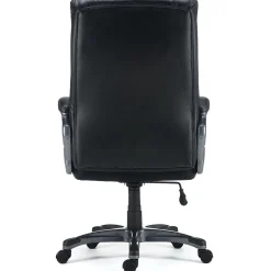 Staples Lockland Ergonomic Leather Managers Big & Tall Chair, 400 lb. Capacity, Black (58067)