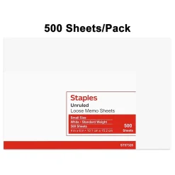 Staples Loose Memo Sheets, 4