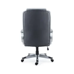 Staples Mcallum Ergonomic Bonded Leather Swivel Manager Chair, Gray (51474)