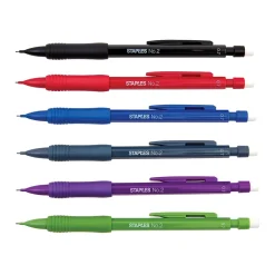 Staples® Mechanical Pencil, 0.7mm, #2 Medium Lead, Dozen (29082-CC)