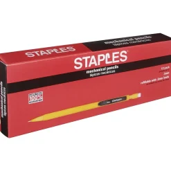 Staples Mechanical Pencil, 0.5mm, #2 Soft Lead, Dozen (10942-CC)