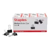 Staples Medium Binder Clips, Medium, Black, 576/Carton (32003)