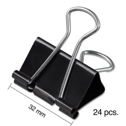 Staples Medium Binder Clips, 0.63