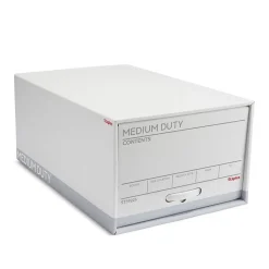 Staples Medium Duty File Drawers, Legal, White/Gray, 6/Carton (TR59226)