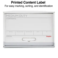 Staples Medium Duty File Drawers, Legal, White/Gray, 6/Carton (TR59226)