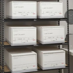 Staples Medium Duty File Drawers, Legal, White/Gray, 6/Carton (TR59226)