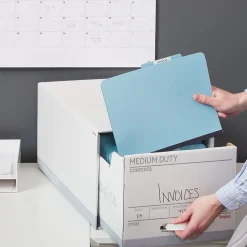 Staples Medium Duty File Drawers, Letter, White/Gray, 6/Carton (TR59225)