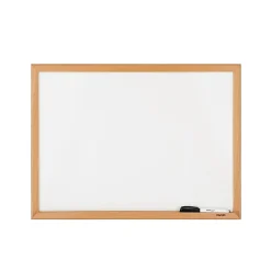 Staples Melamine Dry-Erase Whiteboard, MDF Frame, 2' x 1.5' (50069)