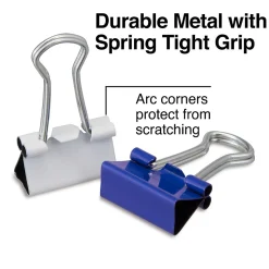 Staples Mini Binder Clips, 0.25" Capacity, Assorted Colors, 60 Clips/Pack (ST15347/15347)