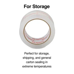 Staples® Moving & Storage Packing Tape with Dispenser, 1.88