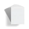 Staples Notepad, 8.5" x 11" (US letter), Wide Ruled, White, 50 Sheets/Pad, Dozen Pads/Pack, 6 Packs/Case (TR57334CT)