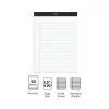 Staples Notepad, 8.5" x 11.75", Wide Ruled, White, 50 Sheets/Pad, 72 Pads/Pack (23643CT)