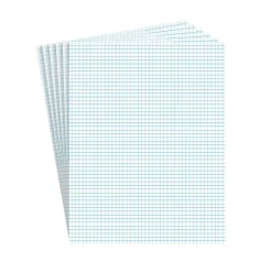 Staples® Notepads, 8.5" x 11", Graph Ruled, White, 50 Sheets/Pad, 6 Pads/Pack (ST57332)