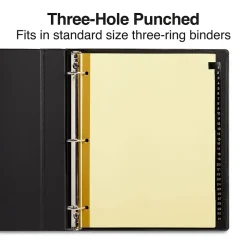 Staples Numeric Leather Dividers, 31-Tab, Black (18947/11485)