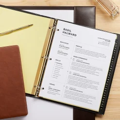 Staples Numeric Leather Dividers, 31-Tab, Black (18947/11485)