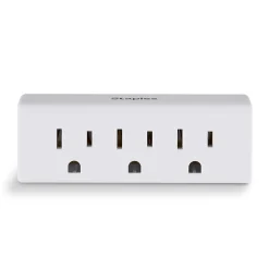 Staples 3-Outlet In-Wall Plug-In Power Adapter, White (22141)