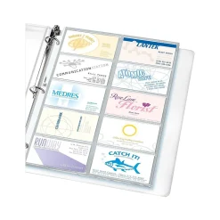 Staples Pages, Clear, 20 Card Capacity, 10/Pack (15934)