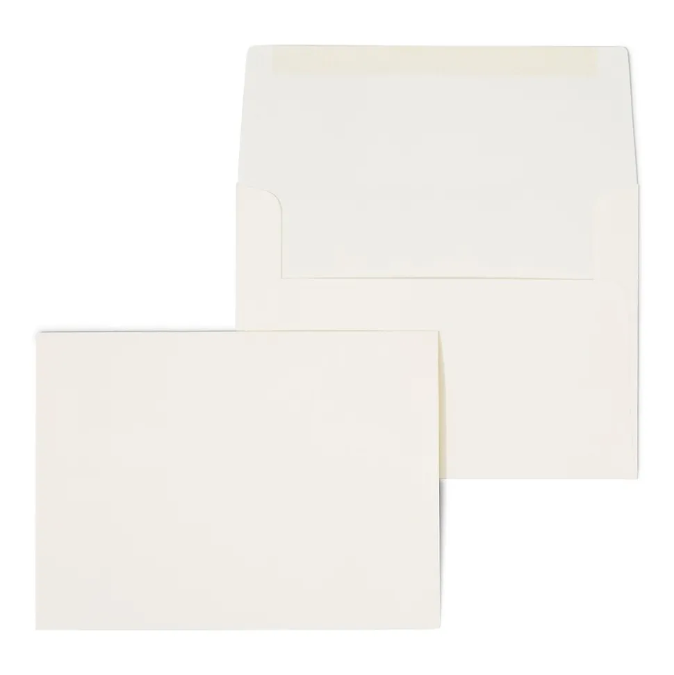 Staples Photo A6 Envelope, Ivory, 50/Box (763176S)