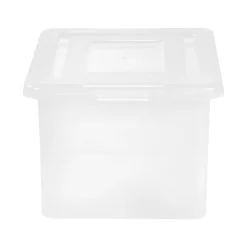 Staples Plastic File Box, Letter/Legal Size, Clear (140050)