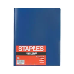 Staples 2-Pocket Fasteners Folder, Blue (21646-CC)