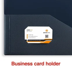 Staples 2-Pocket Plastic Presentation Folder, Blue (21624-CC/20644)