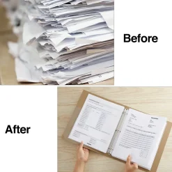 Staples Poly Binder Pocket, 3-Hole Punched, Clear, 5/Pack (ST15159-CC)