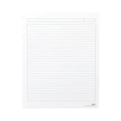 Staples Premium Arc Notebook System Refill Paper, 8.5" x 11", 50 Sheets, Narrow Ruled, White (19992)