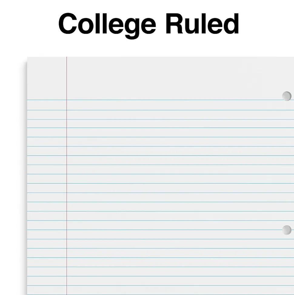 Staples Premium Poly 3-Subject Notebook, 8.5" x 11", College Ruled, 150 Sheets, Black (ST58313)