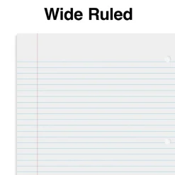 Staples Premium Poly 1-Subject Notebook, 8" x 10.5", Wide Ruled, 100 Sheets, Green (TR51452)