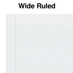 Staples Premium Poly 1-Subject Notebook, 8" x 10.5", Wide Ruled, 100 Sheets, Blue (ST20957D)