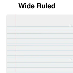 Staples Premium Poly 1-Subject Notebook, 8" x 10.5", Wide Ruled, 100 Sheets, Teal (TR20961)