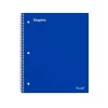 Staples Premium 1-Subject Notebook, 8" x 10.5", Wide Ruled, 100 Sheets, Blue, 12/Carton (TR20957CT)