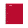 Staples Premium 1-Subject Notebook, 8.5" x 11", College Ruled, 100 Sheets, Red, 12 Notebooks/Carton (ST20952CT)