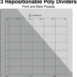 Staples Premium 3-Subject Notebook, 8.5