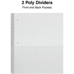 Staples Premium 2-Subject Notebook, 8.5