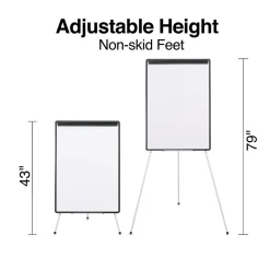 Staples Presentation Flip Chart Easel, White Steel (28217US/50445US)