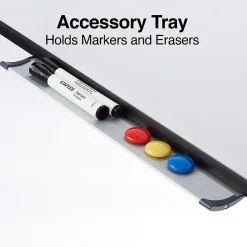 Staples Presentation Flip Chart Easel, White Steel (28217US/50445US)