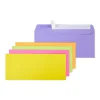 Staples QuickStrip EasyClose Self Seal #10 Business Envelopes, 4 1/8" x 9 1/2", Assorted Colors, 50/Pack (ST23431-CC)
