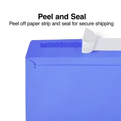 Staples QuickStrip EasyClose Self Seal #10 Business Envelopes, 4 1/8" x 9 1/2", Assorted Colors, 50/Pack (ST23431-CC)