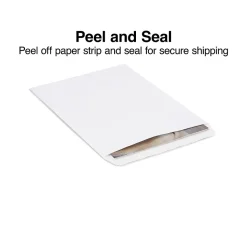Staples QuickStrip EasyClose Self Seal Catalog Envelopes, 9" x 12", White, 100/Box (ST379479-CC)