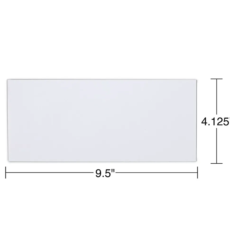 Staples QuickStrip EasyClose #10 Business Envelopes, 4 1/8" x 9 1/2", White, 100/Box (394047N)