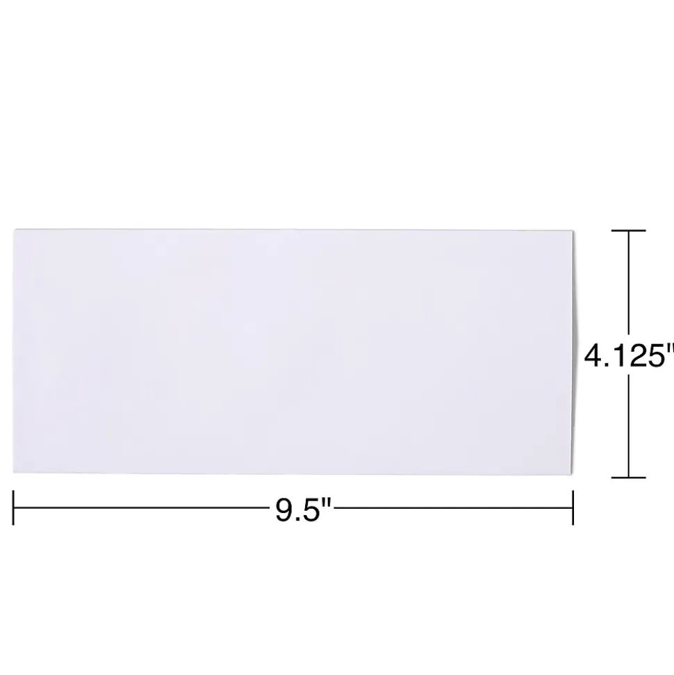 Staples QuickStrip EasyClose Self Seal #10 Business Envelopes, 4 1/8" x 9 1/2", White, 100/Box (ST50307-CC)