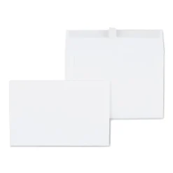 Staples QuickStrip EasyClose Self Seal Invitation Envelopes, White Wove, 100/Box (ST394063/394063)