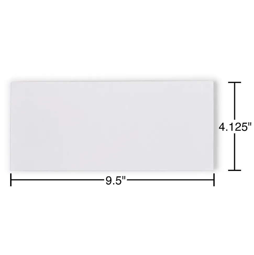 Staples QuickStrip EasyClose Self Seal Security Tinted #10 Business Envelopes, 4 1/8" x 9 1/2", White, 500/Box (ST50312-CC)