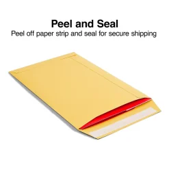 Staples QuickStrip EasyClose Kraft Self Seal #1 Catalog Envelopes, 6" x 9", Kraft, 100/Box (ST20140/20140)