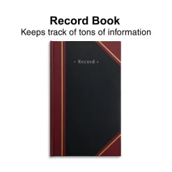 Staples Record Book, Black, 300 Sheets/Book (217919)
