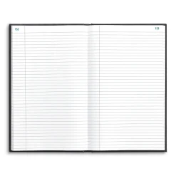 Staples Record Book, 7.25"W x 11.75"H, Blue Marble, 300 Sheets/Book (886673)