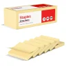 Staples Recycled Notes, 1 3/8" x 1 7/8", Sunshine Collection, 100 Sheet/Pad, 12 Pads/Pack (S152YR/1252554)