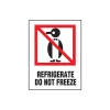 Staples Refrigerate Do Not Freeze Label, 03"L x 04"W, 500/Roll (DL4000)